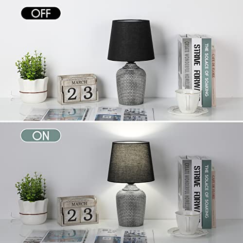 11.8’’ Small Table Lamps Set of 2 for Bedroom Kid’s Room Home Office (2 Count)
