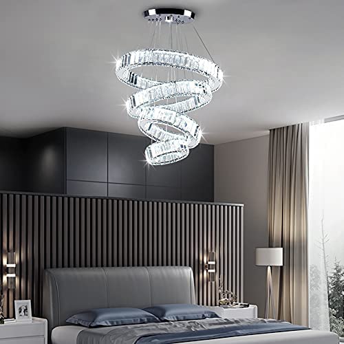 4 Ring Crystal Chandelier