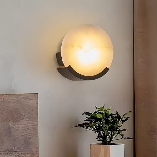 1 Light Black Modern Wall Sconces for Bedroom