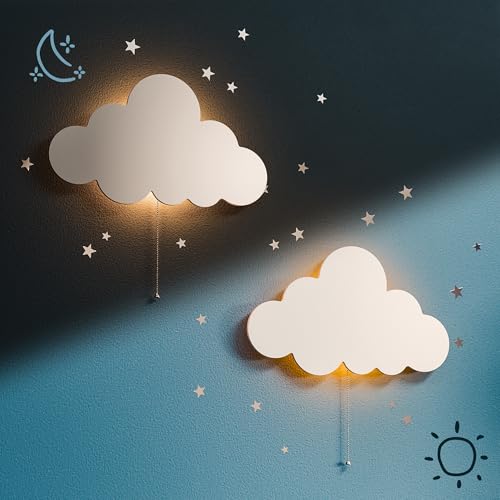 Cloud Lights Floating Cloud Wall Lamps (2 Count)