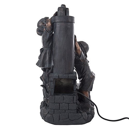 Boy and Girl Outdoor Water Fountain