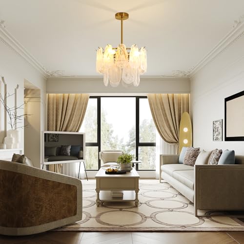 Modern Gold Cloud Glass Chandeliers (4 Count)