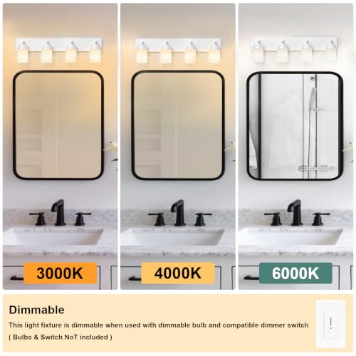 Bathroom Light Fixture White