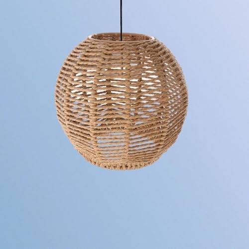 Lampshade for Cover Table Lamp Rattan Lamp Pendant Light Vintage Hanging Lighter Cafe Restaurant Home Decor Retro Lampshade