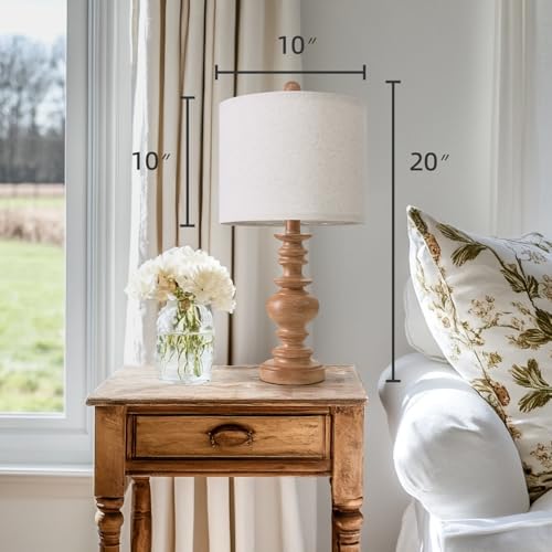 20" Rustic Bedside Lamps Set of 2 (2 Count)