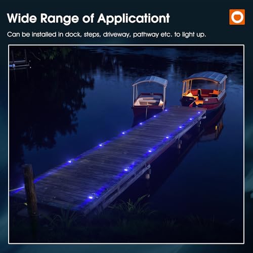 Solar Dock Lights Marine 8 Pack (8 Count)