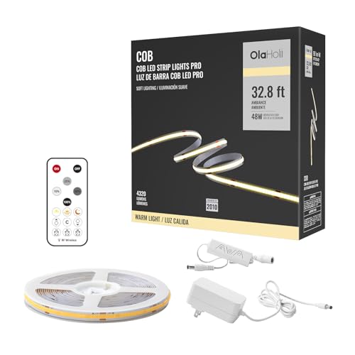 32.8ft COB Led Strip Light with Remote (32.8 Foot)
