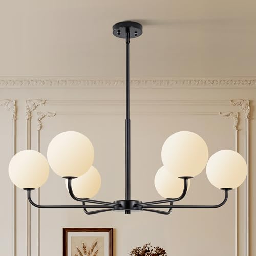 6 Light Mid Century Sputnik Chandelier