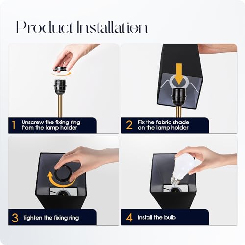 Bedside Lamp with USB Ports