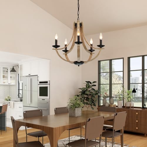 Farmhouse Chandeliers for Dining Room Light Fixture