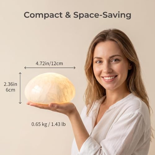 Natural Marble Lamp Cordless Touch Control Night Light 3