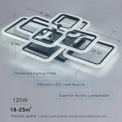41.3in Modern Ceiling Light Fixture