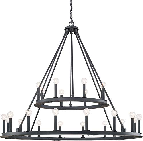Capital Lighting 4910BI Pearson Urban Industrial 2 Tiers Candle Chandelier