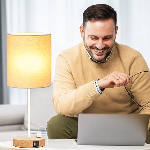 Set of 2 Touch Wood Table Lamps (2 Count)
