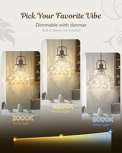 Water Ripple Glass Pendant Light