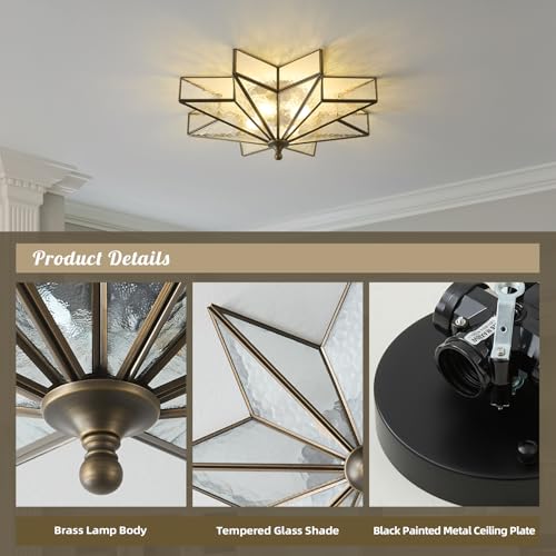 Star Vintage Bronze Ceiling Light