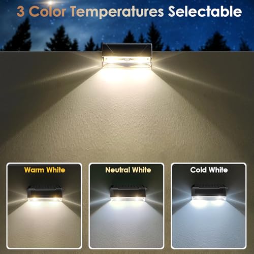 2PK Solar Fence Lights Outdoor (2 Count)