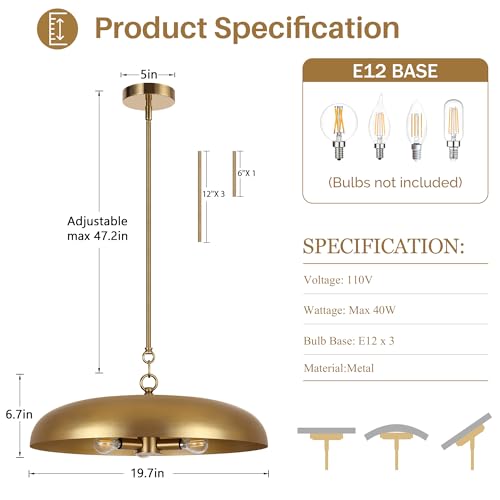 20 Inch Oversized Large Pendant Lights