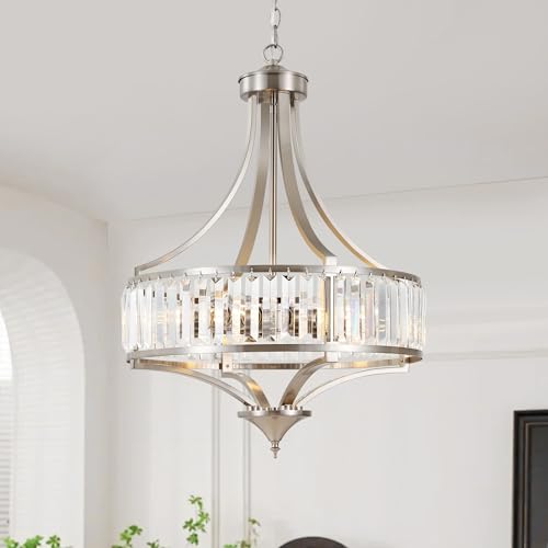 20" Brushed Nickel Chandeliers for Dining Room (5 Count)