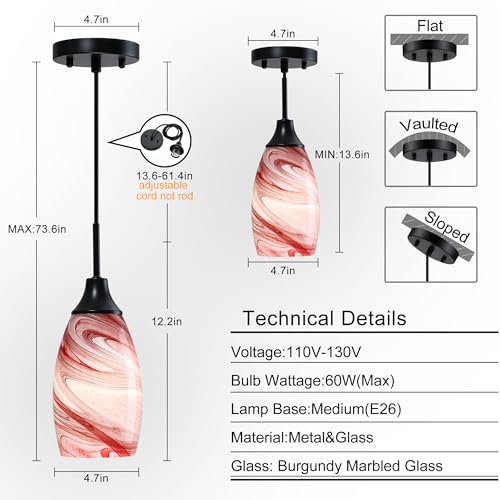 Mini Glass Pendant Light