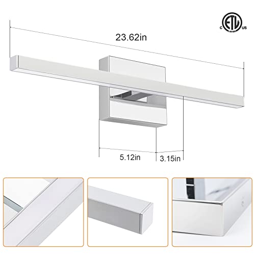 Modern Bathroom Vanity Light 23.6 inch
