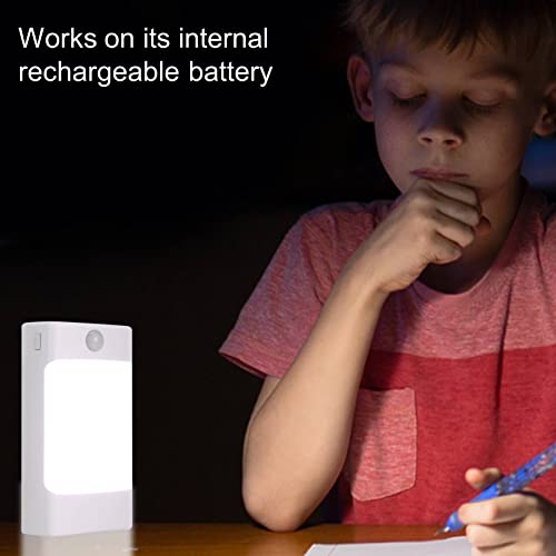 4-in-1 LED Night Light Emergency Backup Light, Motion Sensor, Dusk-to-Dawn Sensor, Rechargeable Battery Operated 5000K Daylight White, LED Flash Light for Home, Power Failure, Hurricane, 2Pack (2 Count)