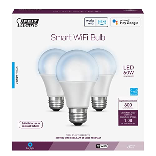 A19 LED Smart LED Light Bulb (3 Count)