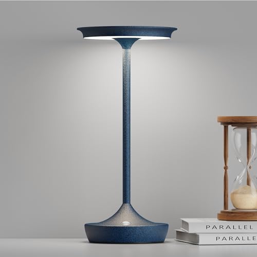 LED Cordless Table Lamp 6000mAh Rechargeable Battery Outdoor Light Blue