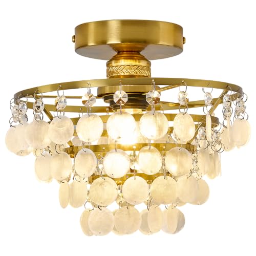 Capiz Shell Ceiling Light