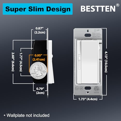 3 Pack Slide Dimmer Light Switch (3 Count)