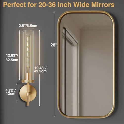 Gold Wall Sconces Set of 3