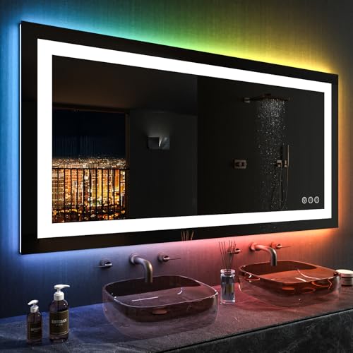 50"X30" LED Bathroom Mirror with Lights