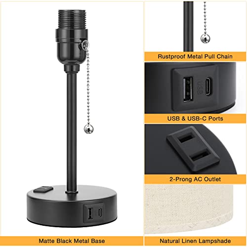 Small Bedside Table Lamp for Bedroom
