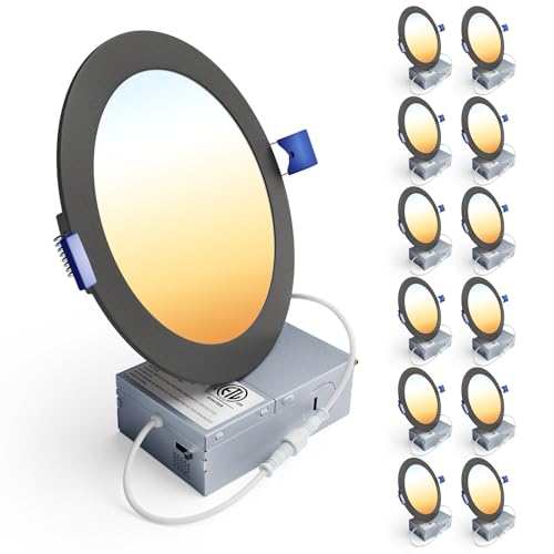 12 Pack 6 Inch LED Recessed Ceiling Light (12 Count)