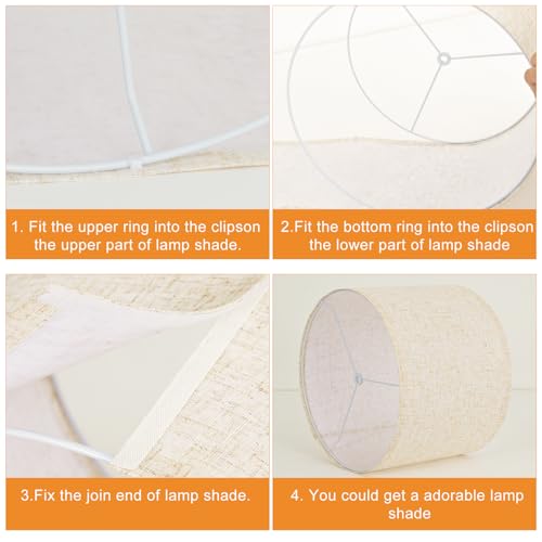 Beige Lamp shades Set of 2 (2 Count)