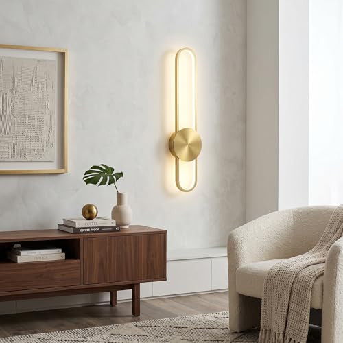 Modern Wall Sconce 4000K Dimmable LED Wall Light Fixture