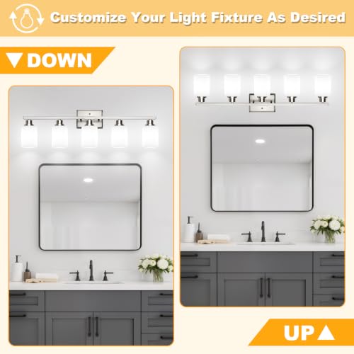 5 Light Bathroom Light Fixtures