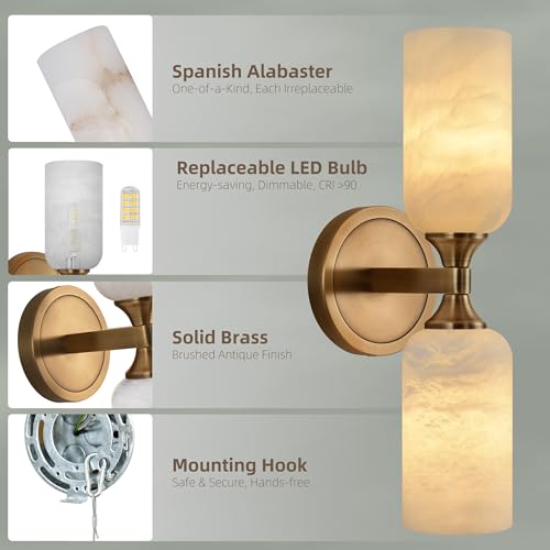Alabaster Wall Sconce