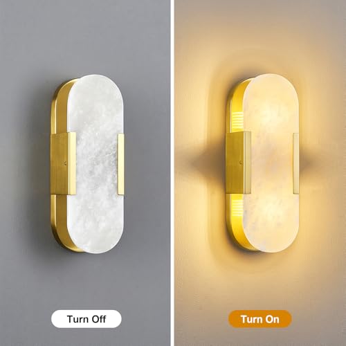 Natural Alabaster Wall Sconces