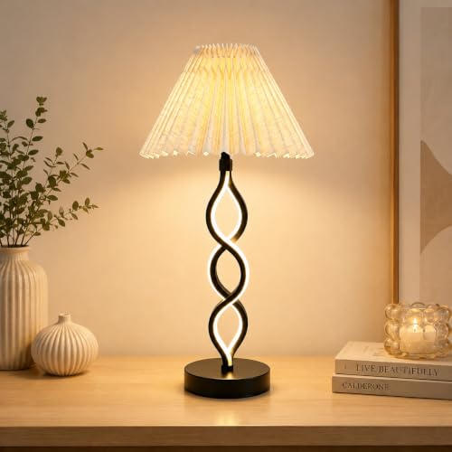 Black Modern LED Table Lamp (Black)