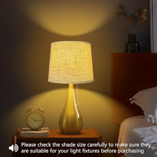 Lamp Shade Beige Drum Lampshades for Table & Floor Lamps