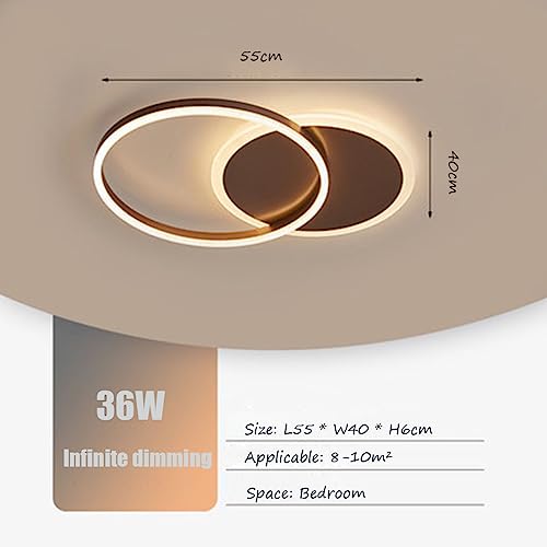 Chaners Ceiling Light LED Ceiling Light Ring Design Lighting Dimmable with Remote Control Lights for Living Room Bedroom Hallway