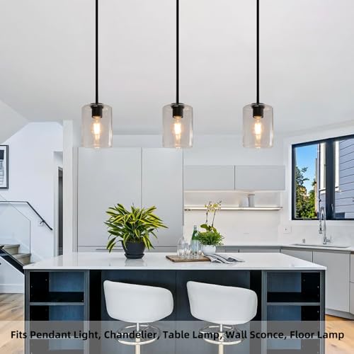 Clear Cylinder Glass Lamp Shade
