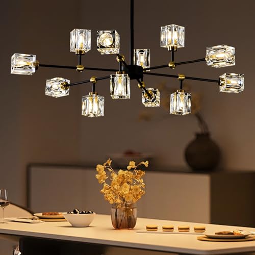 Crystal Sputnik Chandelier with 12