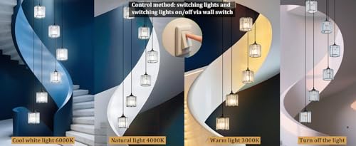 Crystal Pendant Lights Black 3 Light Cluster Ceiling