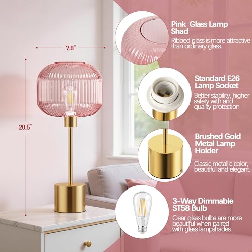 Glass Table Lamp for Living Room