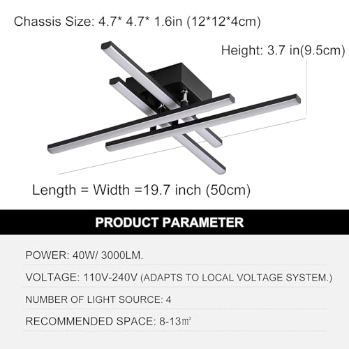 Modern LED Ceiling Light with Remote