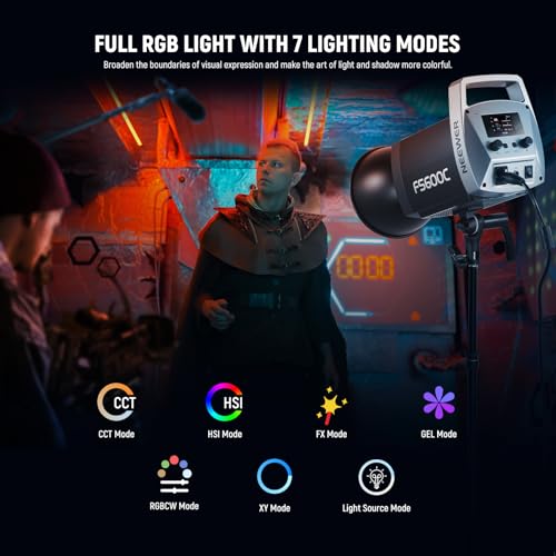 Pro 600W RGB LED Video Light APP