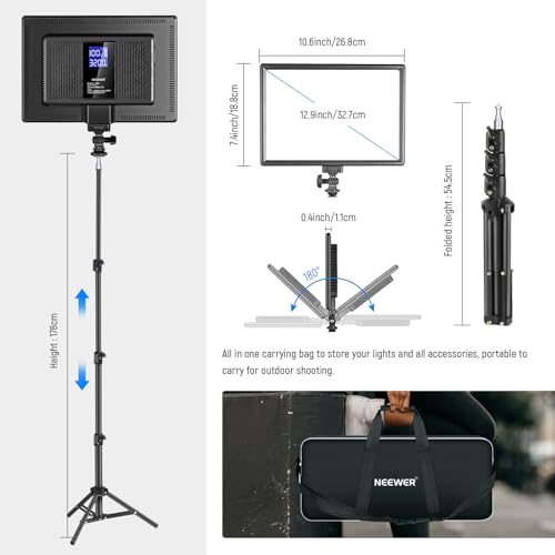13" LED Video Light Panel Kit (2 Count)