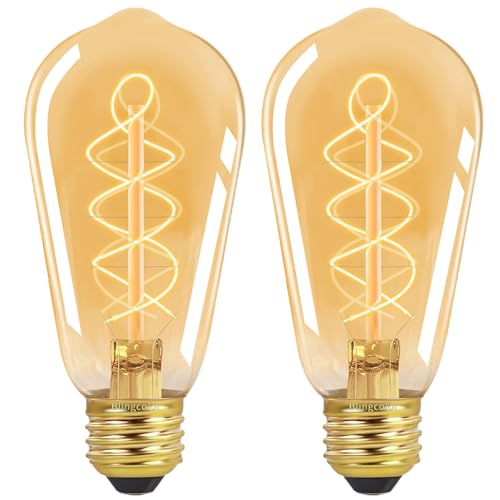 E26 LED Vintage Edison Light Bulbs 40 Watt (2 Count)